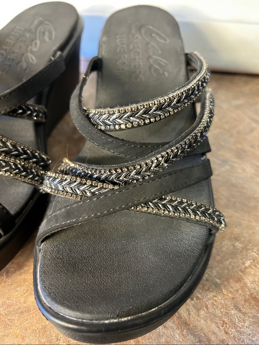 NWT Skechers Women's Cali Rumble On - Night Out Sandals. Sz 9 - Picture 3 of 16